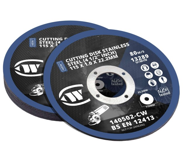 Doorslijpschijf voor RVS 115 × 1.0 × 22.2 mm (200 stuks)