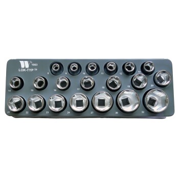 1/2" Lok-Typ Doppenset 8–32 mm – Voor afgeronde moeren