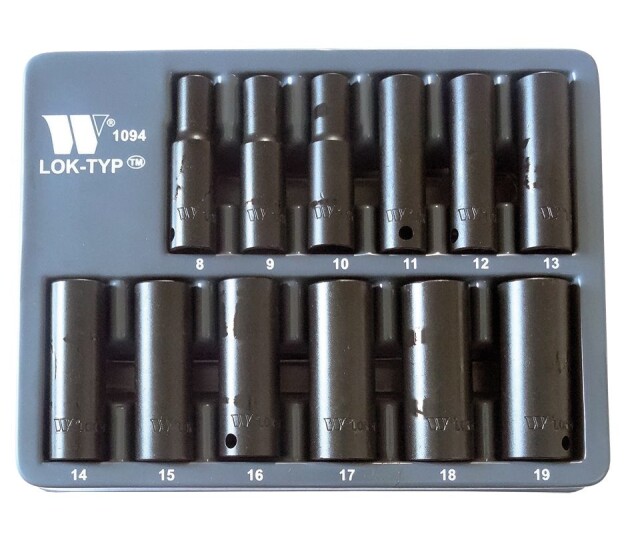 Lok-Typ impactdoppenset deep 3/8” – 8–19 mm