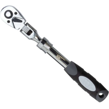 Telescopische ratelsleutel met flexkop 3/8"