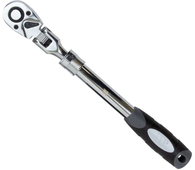 Telescopische ratelsleutel met flexkop 1/2"