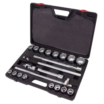 3/4" dop- en gereedschapsset 12-point, 19–50 mm