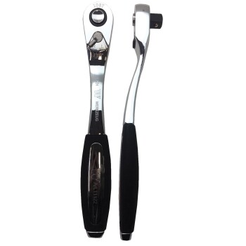 108-tands ratelsleutel met softgrip 1/4"