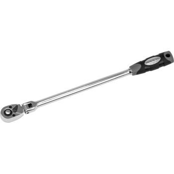 Extra lange ratelsleutel met flexkop 1/4"