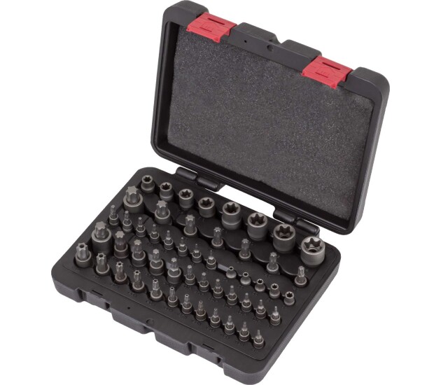 52-delige Torx® en E-Torx master set S2-staal