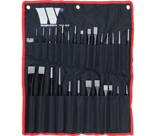 28-delige slag- en beitelset heavy duty