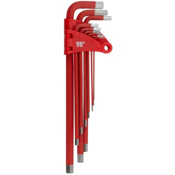 Inbussleutelset L-model extra lang 9-delig (H1.5–H10)