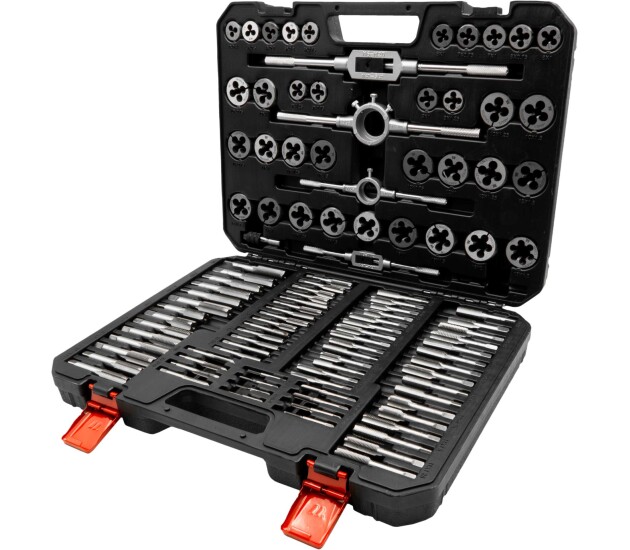 110-delige metrische tap- en snijset M2–M18