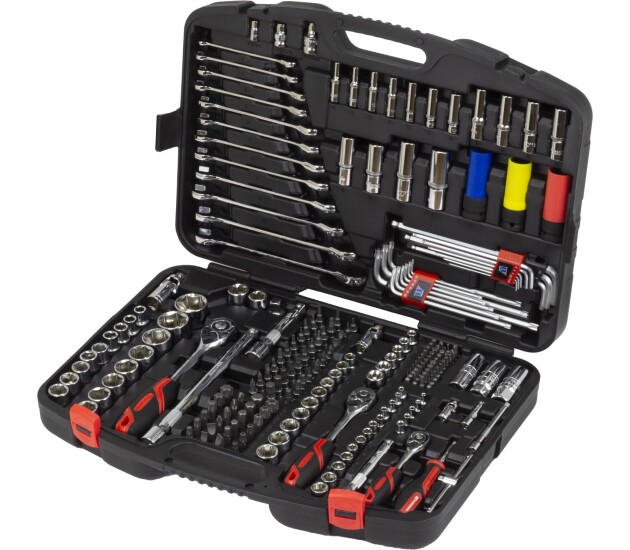 Dopsleutelset – 218-delig 1/4'' · 3/8'' · 1/2''