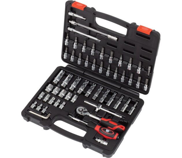 Dopsleutelset – 57-delig 1/4'' Gearlock profiel