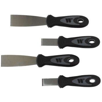 Universele schraperset – 4-delig roestvast staal