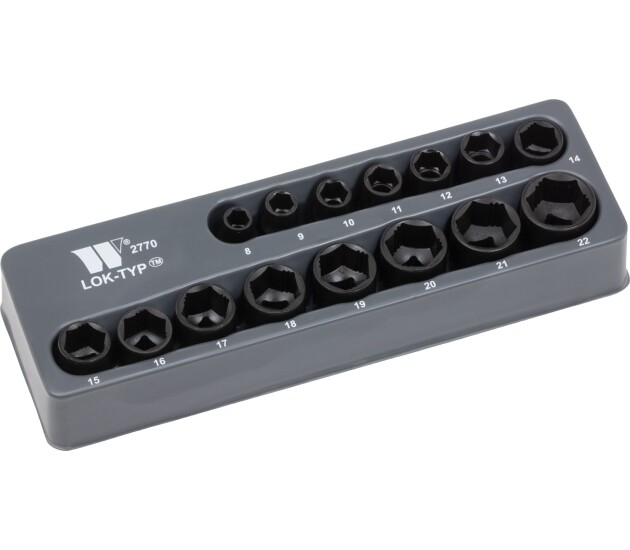 Impactdopset Lok-Typ™ – 3/8'' ondiep 8–22 mm