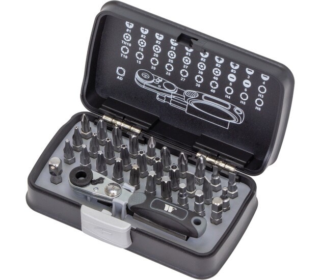 Bitdoppenset 33-delig 1/4'' ultradun