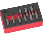 Vijfsprits Torx-bitdoppenset TS10–TS50