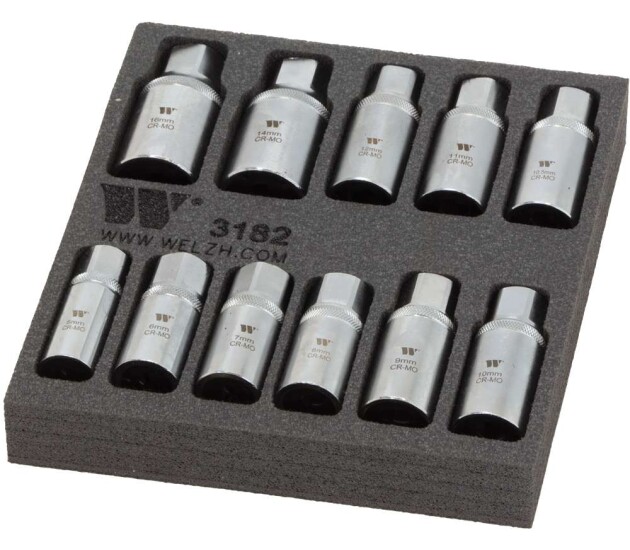 Studverwijder- en montage­set 11-delig 5–16 mm