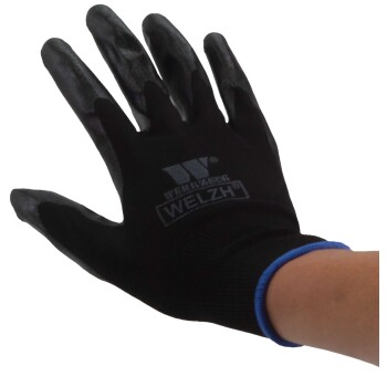 Nitril gecoate polyester werkhandschoenen maat 9 – 100 paar