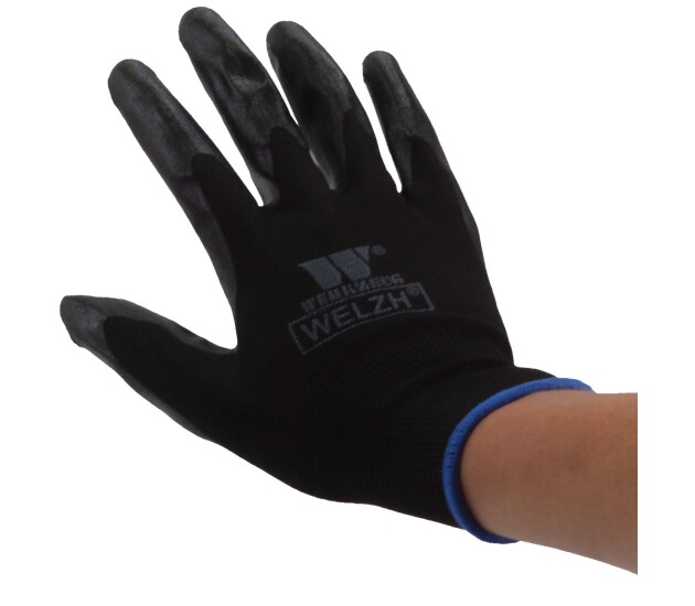 Nitril gecoate polyester werkhandschoenen maat 9 – 100 paar