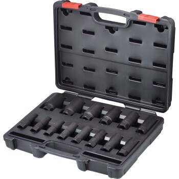 Impactdoppenset diep 14-delig 1/2'' zeskantschacht