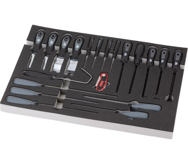 Gereedschapslade vullingsset voor demontage-, haak- en vijlgereedschap