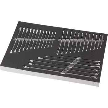 Gereedschapslade vullingsset steeksleutels, ratelsleutels en aviation sleutels