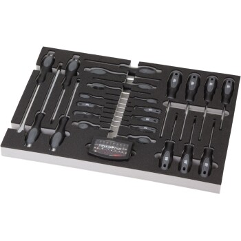 Gereedschapslade vullingsset schroevendraaiers, Torx en bitassortiment