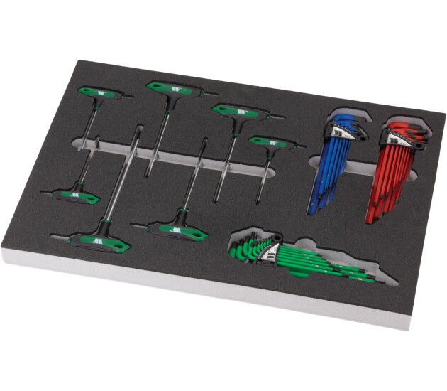 Gereedschapslade vullingsset T-handgreep Torx- en inbussleutels