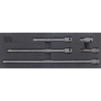 Slagverlengstukset 1/2'' 5-delig