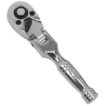 Krachtratel 1/4'' stubby met zwenkkop