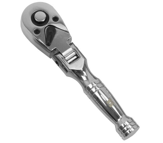 Krachtratel 3/8'' stubby met zwenkkop