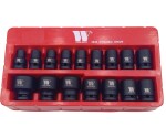 Ondiepe impactdoppenset 1/2'' 12-kant 10–32 mm