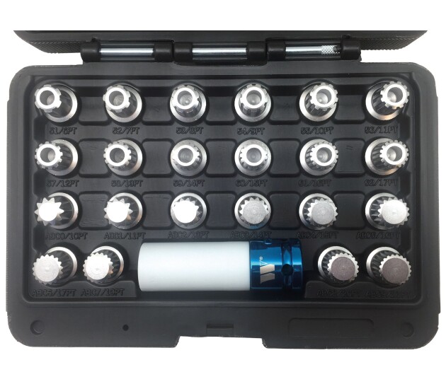 VAG wielslot­sleutelset 23-delig