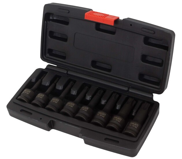 Impact Torx­bitdoppenset 8-delig 1/2'' T30–T80