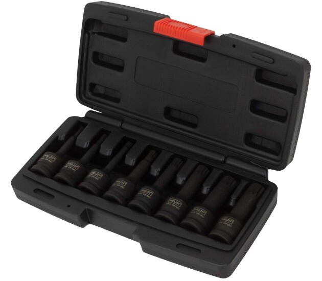 Impact spline­bitdoppenset 8-delig 1/2'' M5–M18