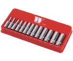 Diepe 1/4'' doppenset 13-delig 6-kant 4–14 mm