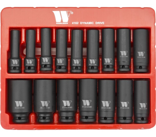 Diepe doppen set 1/2'' – 6-kant, 10-32 mm