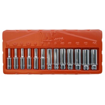 Diepe doppen set 1/4'' – Gearlock, 13-delig