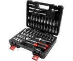 Dopsleutelset – 57-delig, 1/4'' drive, diep & ondiep