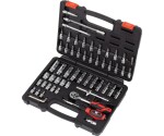 Dopsleutelset – 57-delig, 1/4'' drive, diep & ondiep
