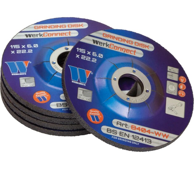 Slijpschijf voor metaal 115 x 6,0 x 22,0 mm WerkConnect