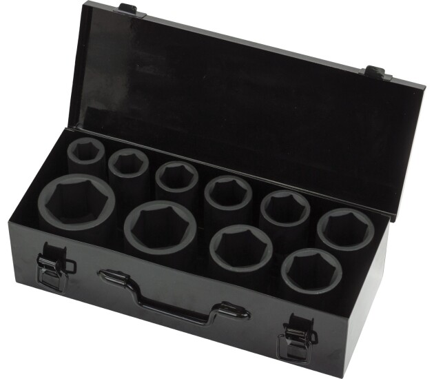 Diepe slagdoppenset 3/4 inch, 11-delig, 22–50 mm