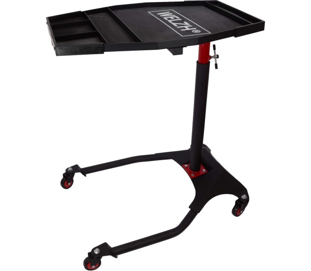 Verplaatsbare werkplaats tafel met opbergbak