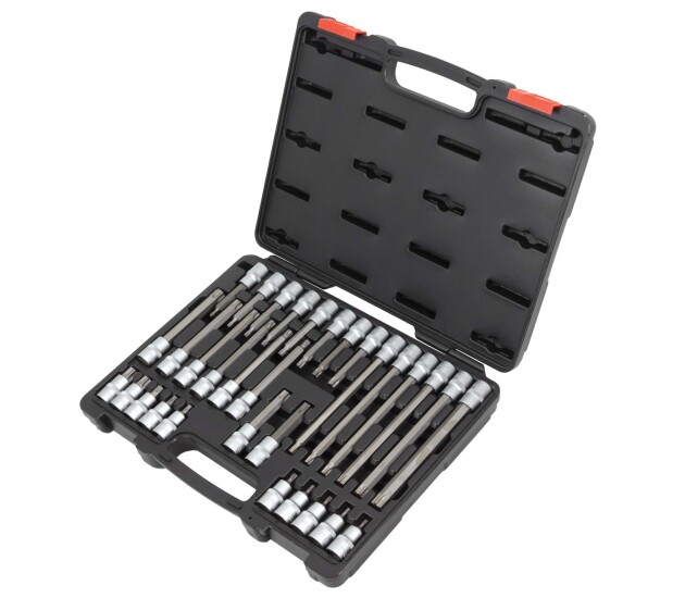 Torx bitdoppenset T20–T70 1/2 inch, 32-delig