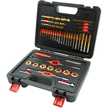 Tap- en snijplaten set titanium metrisch M3–M12, 41-delig