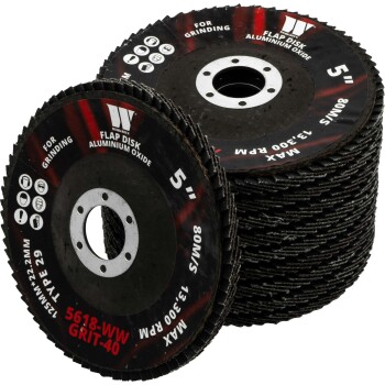 Lamellenschijf aluminiumoxide 125 mm korrel 40