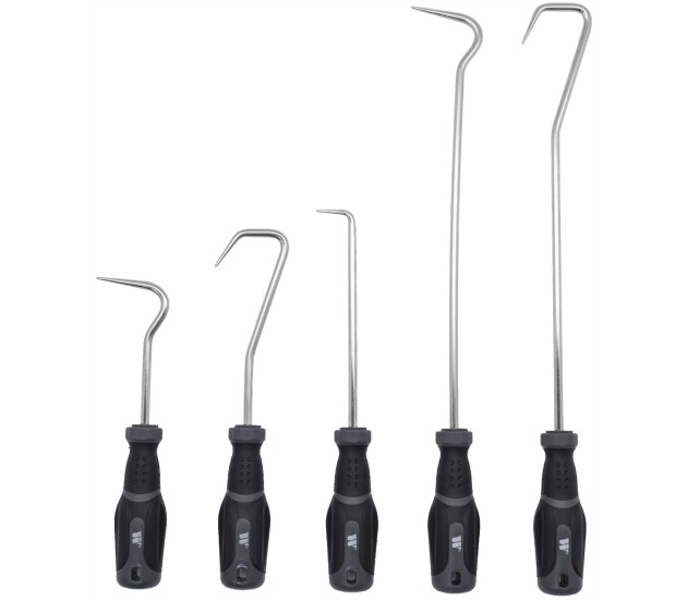 Extra lange haak- en pickset 5-delig