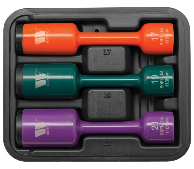 Torsie slagdoppenset 110 Nm 3-delig