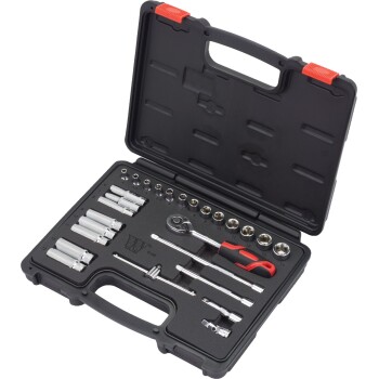 Doppenset 1/4 inch diep en ondiep 27-delig