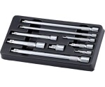 Magnetische wobbel verlengstukkenset 1/4, 3/8 en 1/2 inch 9-delig