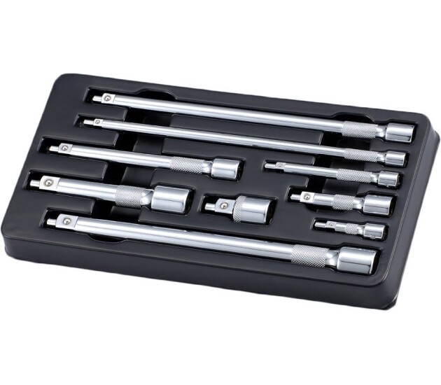 Magnetische wobbel verlengstukkenset 1/4, 3/8 en 1/2 inch 9-delig