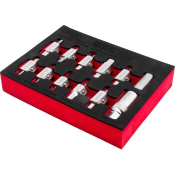 Aftapplug sleutelsset mannelijk 12-delig